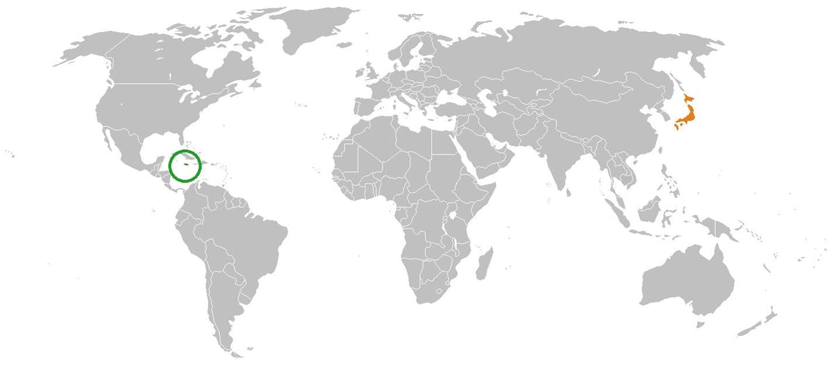 a jamaica no mapa do mundo