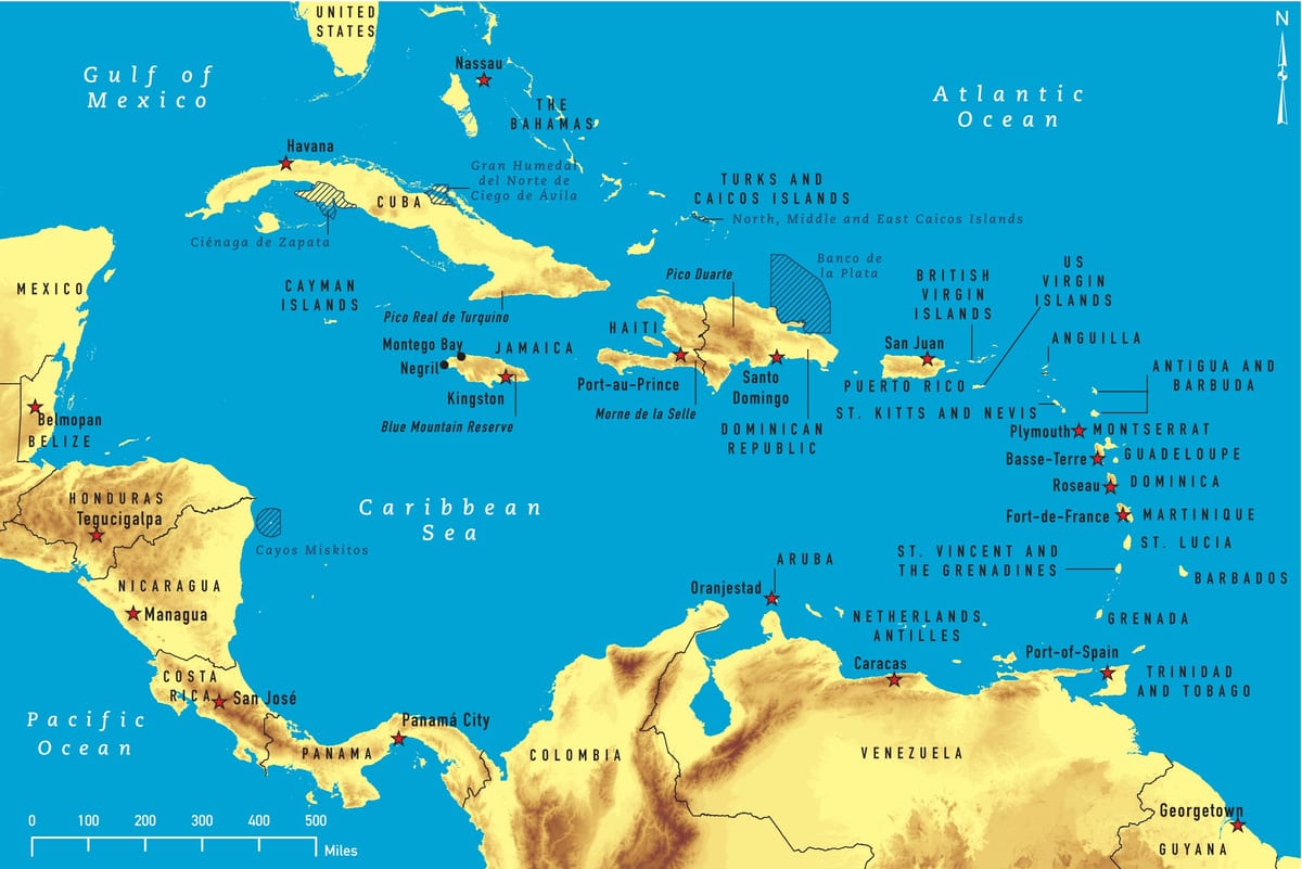 Mapa da jamaica snorkeling