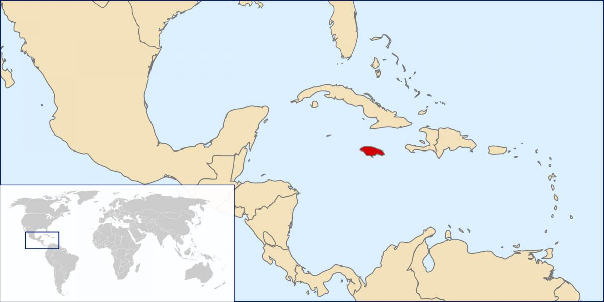 país de jamaica no mapa
