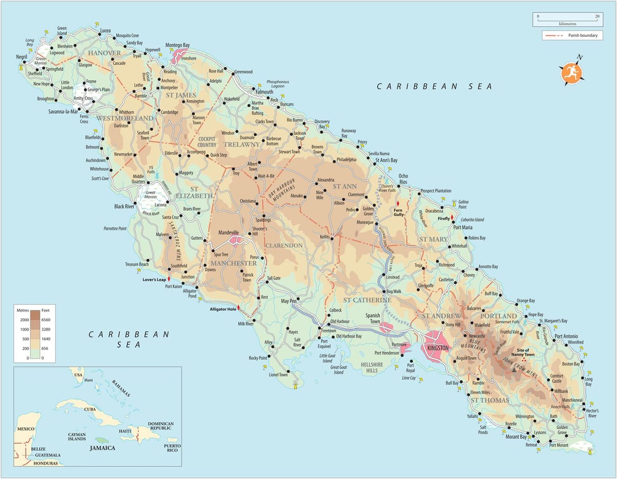 Mapa do tesouro bach jamaica