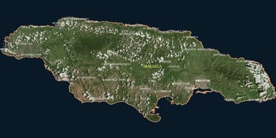 Mapa da antena jamaica