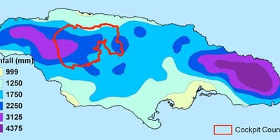 Mapa da jamaica clima