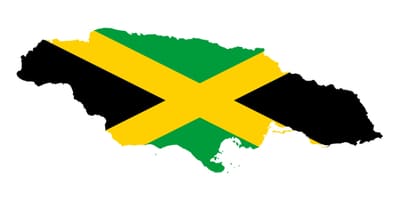 Mapa da jamaica vetor