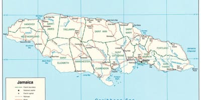 Jamaica rodovia 2000 mapa